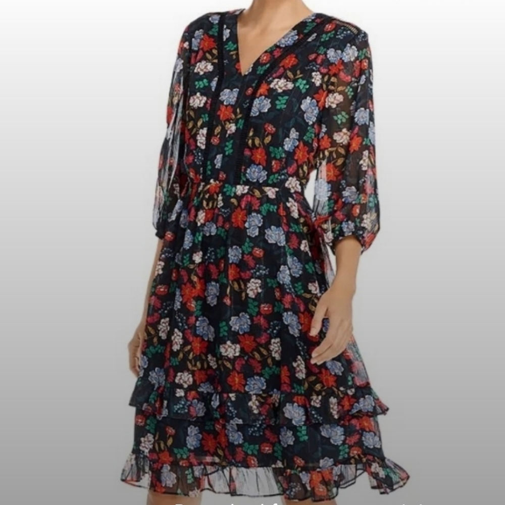 Nanette Lepore Floral Print Dress Size 8